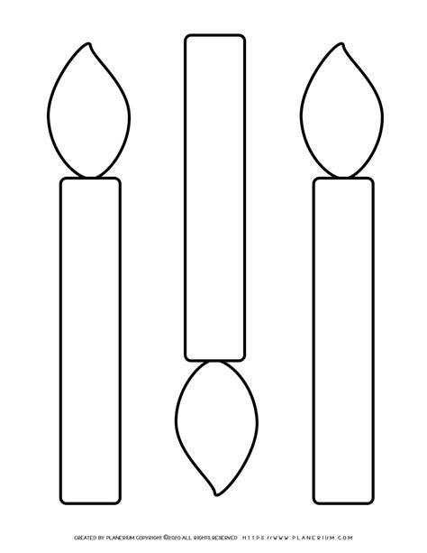Candle Template Printable